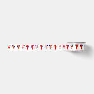 Ruban En Satin Drapeau Union Jack comme triangle de soutage