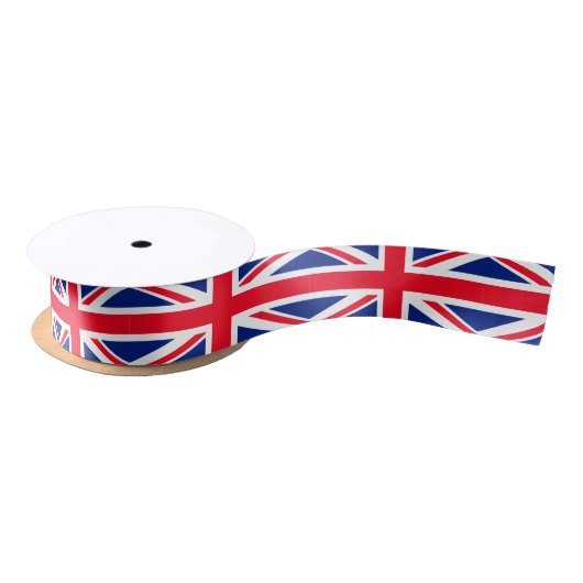 Ruban En Satin Drapeau Union Jack du Royaume-Uni (Bobine)