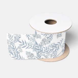 Ruban En Satin Dusty Mariage bleu clair Vintage Botanique Satin R