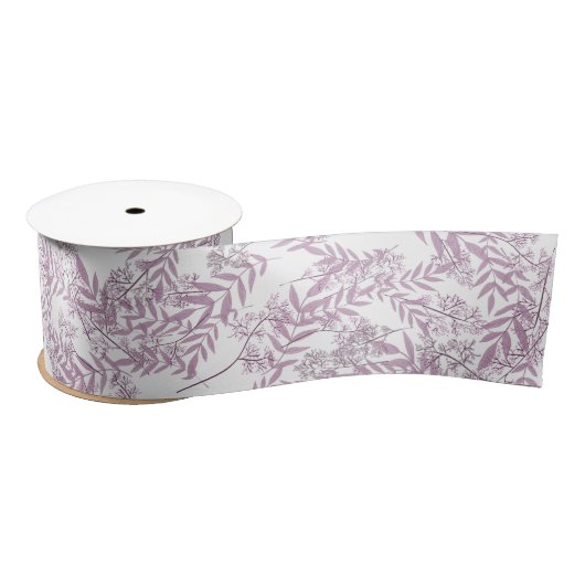 Ruban En Satin Dusty Plum violet Mariage Botanique (Bobine)