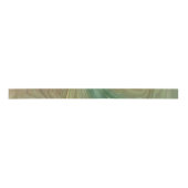Ruban En Satin Earthy Emerald Strata | Agate d'encre verte et dor (Devant)