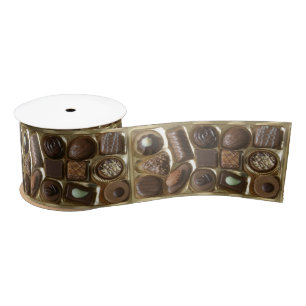 Ruban En Satin échantillons de chocolat