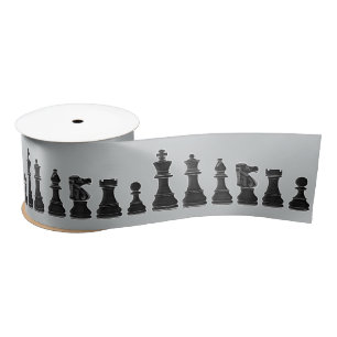 Ruban En Satin Échecs 3 pouces