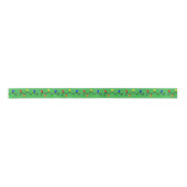 Ruban En Satin Éclairage de Noël Vert Ribbon (Devant)