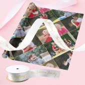 Ruban En Satin Elégant Blanc Or Nom Joyeux Anniversaire Cadeau En