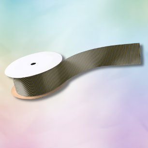 Ruban En Satin Elégant mince or et bleu marine Bleu bandes vertic