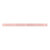 Ruban En Satin Élégant Motif d'arbre de Noël rose et or (Devant)