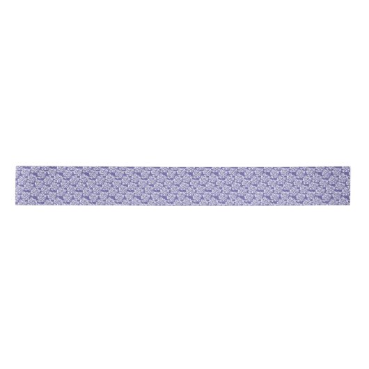 Ruban En Satin élégant motif Mariage periwinkle (Devant)