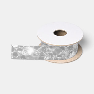Ruban En Satin Élégant Parties scintillant Argent Sparkle Glam Se