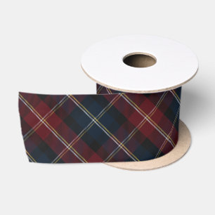 Ruban En Satin Élégant Plaid de Noël Classique