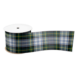 Ruban En Satin Elégant Plaid Gordon Rustic Tartan