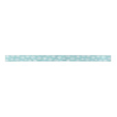 Ruban En Satin Élégant Snowflakes Côte Turquoise Bleu Noël (Devant)