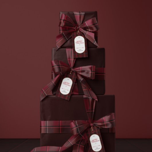 Ruban En Satin Elegant vintage Tartan Plaid Christmas