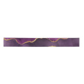 Ruban En Satin Elégant violet Abstrait Motif d'aquarelle (Devant)
