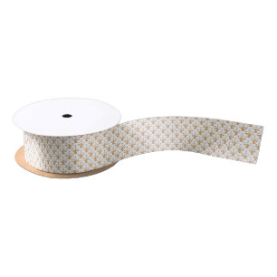 Ruban En Satin élégante Mariage carrelé d'abeilles motif