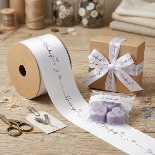 Ruban En Satin Emballage de petite entreprise fait à la main avec