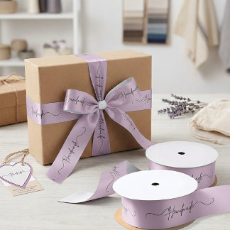 Ruban En Satin Emballage de petite entreprise fait à la main avec