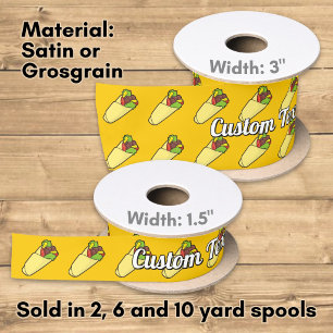 Ruban En Satin Emballage de sandwich tortilla
