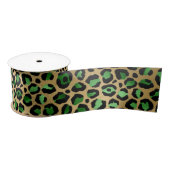 Ruban En Satin Emerald et Gold Safari Series Design 8 (Bobine)
