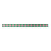 Ruban En Satin Emerald Green, Hot Rose Preppy Plaid LG (Devant)