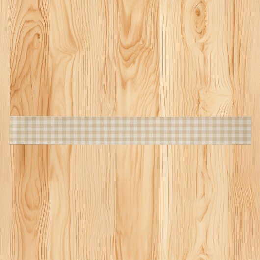 Ruban En Satin en vichy Élégant ruban satiné crème