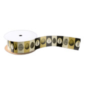 Ruban En Satin Ensemble d'oeufs en jaune - Designer Satin Ribbon (Bobine)