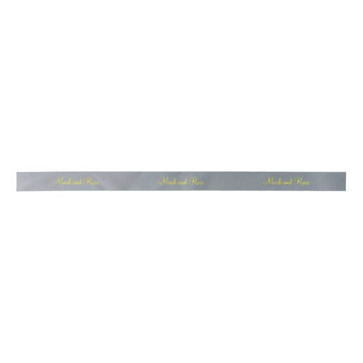 Ruban En Satin Équipement Monogramme Fun Pewer Satin Ruban (Devant)