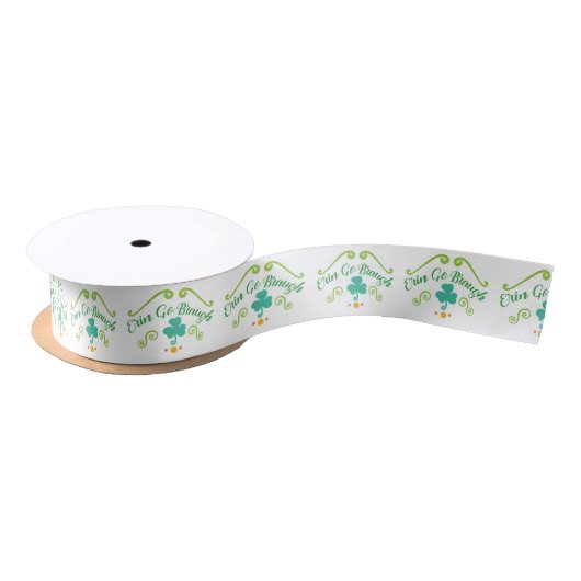 Ruban En Satin Erin Go Braugh (Bobine)