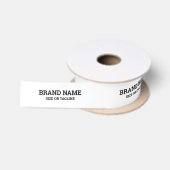 Ruban En Satin Étiquettes de nom de marque (Bobine)