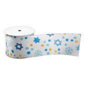 Ruban En Satin Étoile de David Snowflakes (Bobine)