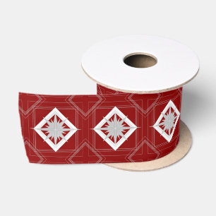 Ruban En Satin Étoile de Noël Art Déco vintage