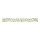 Ruban En Satin Eucalyptus aquarelle vert ruban blanc (Devant)