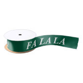 RUBAN EN SATIN FALALA STYLISH MODERNE MERRY NOËL SOMBRE VERT (Bobine)