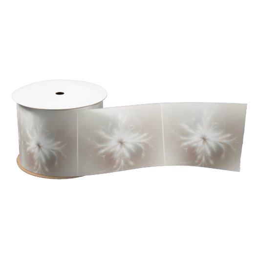 Ruban En Satin Fancy Fractal Snowflakes (Bobine)