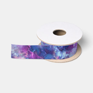 Ruban En Satin fantaisie aquarelle - ambiance espace profond :