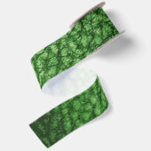 Ruban En Satin Faux Cuir Chaud Forêt Vert Design (Dos)