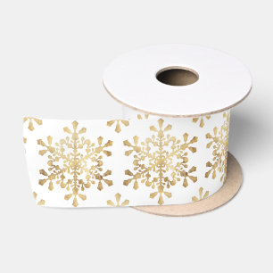 Ruban En Satin Faux de neige artificiel de Noël