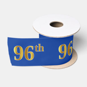 Ruban En Satin Faux/Imitation Gold "96th" Numéro d'événement (ble