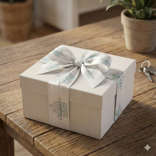 Ruban En Satin Félicitations Pour Votre Nouveau Ruban Home