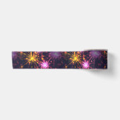 Ruban En Satin Festive feux d'artifice des coeurs (Devant)
