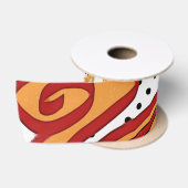 Ruban En Satin Feu (Bobine)