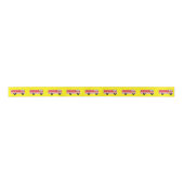 Ruban En Satin Feu Camion Anniversaire Fête Satin Ruban (Devant)