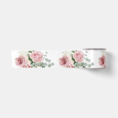 Ruban En Satin Feuillage de rose rose botanique (Devant)