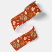 Ruban En Satin Feuilles d'automne (Dos)