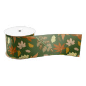 Ruban En Satin Feuilles d'automne (Bobine)