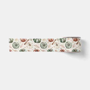 Ruban En Satin Feuilles d'automne antiques et cannelle – Automne
