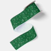 Ruban En Satin Feuilles verts (Dos)