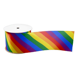 Ruban En Satin Fierté arc-en-ciel