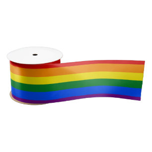 Ruban En Satin Fierté arc-en-ciel