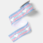 Ruban En Satin Fierté Trans Squiggle (Dos)